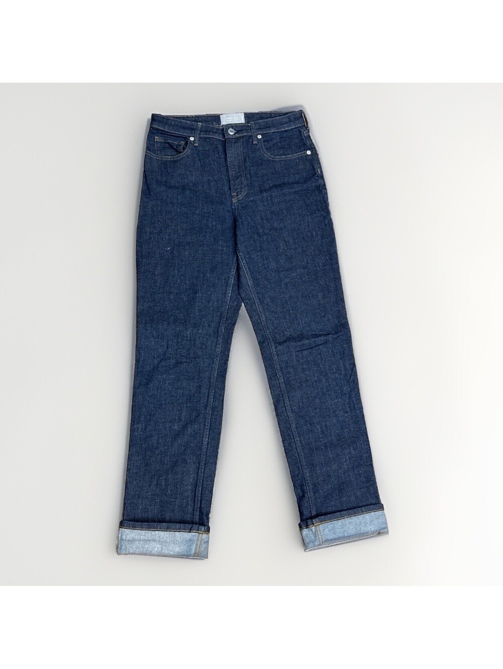 Everlane The High Rise Straight Jean - Dark Wash Indigo, 29R